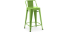 Buy Bar Stool with Backrest - Industrial Design - 60cm - New Edition - Stylix Light green 60126 at Privatefloor