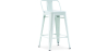 Buy Bar Stool with Backrest - Industrial Design - 60cm - New Edition - Stylix Pale green 60126 in the United Kingdom