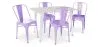 Pack Dining Table and 4 Dining Chairs Industrial Design - New Edition- Bistrot Stylix image 9