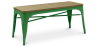Buy Bench - Industrial Design - Wood and Metal - Stylix Green 60131 in the United Kingdom