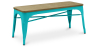 Buy Bench - Industrial Design - Wood and Metal - Stylix Pastel green 60131 - in the UK
