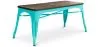 Industrial Design Bench - Wood and Metal - Stylix image 9