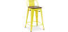 Buy Bar Stool - Industrial Design - Wood & Steel - 60cm - New Edition - Stylix Yellow 60133 - in the UK