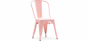 Buy Dining Chair - Industrial Design - Steel - New Edition - Stylix Pastel orange 60136 home delivery