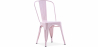 Buy Dining Chair - Industrial Design - Steel - New Edition - Stylix Pastel pink 60136 in the United Kingdom