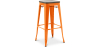 Buy Bar Stool - Industrial Design - Wood & Steel - 76 cm - New Edition- Stylix Orange 60137 at Privatefloor