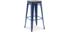Buy Bar Stool - Industrial Design - Wood & Steel - 76 cm - New Edition- Stylix Dark blue 60137 - prices