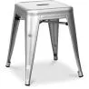 Buy Industrial Design Stool - 45cm - New Edition - Stylix Silver 60139