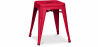 Buy Industrial Design Stool - 45cm - New Edition - Stylix Red 60139 - in the UK