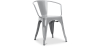 Buy Dining Chair with Armrests - Industrial Design - Steel - New Edition - Stylix Light grey 60140 - in the UK
