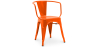 Buy Dining Chair with Armrests - Industrial Design - Steel - New Edition - Stylix Orange 60140 in the United Kingdom
