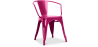 Buy Dining Chair with Armrests - Industrial Design - Steel - New Edition - Stylix Fuchsia 60140 at Privatefloor