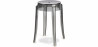 Buy Industrial Design Bar Stool - Transparent - 47cm - Victoria Queen Light grey 29572 - in the UK
