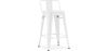 Bar Stool with Backrest Industrial Design - 60cm - Stylix image 9