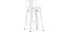 Bar Stool with Backrest Industrial Design - 60cm - Stylix image 9
