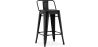 Bar Stool with Backrest Industrial Design - 60cm - Stylix image 9