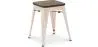 Industrial Design Bar Stool - Wood & Steel - 45cm - New Edition - Stylix image 9