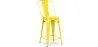 Bar Stool with Backrest - Industrial Design - 60cm - New Edition - Stylix image 9
