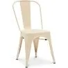 Buy Dining chair Tolix Style industrial design Matte Metal - New Edition Cream 60147