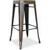Buy Bar Stool – Industrial Style – Steel – 76 cm – Stylix Metallic bronze 60148
