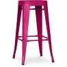 Buy Bar Stool Tolix Style Industrial Design Matte Metal - 76 cm - New Edition Fuchsia 60149