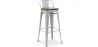 Bar Stool - Industrial Design - Wood and Steel - 76cm - Stylix image 9