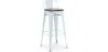 Bar Stool - Industrial Design - Wood and Steel - 76cm - Stylix image 9
