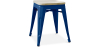 Buy Industrial Design Bar Stool - Wood & Steel - 45cm - New Edition - Stylix Dark blue 60153 in the United Kingdom