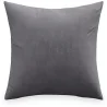 Buy Velvet square cushion (45x45 CM) cover + filling- Mesmal Dark grey 60155