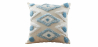 Buy Boho Bali Style Cushion - Cover and Filling Included - Mawi Blue 60156 - in the UK