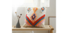 Buy Boho Bali Style Cushion - Cover and Filling Included - Tira Multicolour 60168 - in the UK