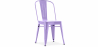 Buy Steel Dining Chair - Industrial Design - New Edition - Stylix Pastel purple 99932871 - in the UK