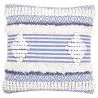 Buy Square Cotton Cushion in Boho Bali Style, cover + filling - Litha Blue 60187