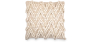 Buy Boho Bali Style Cushion - Cover and Filling Included - Linava White 60198 - in the UK