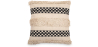 Buy Boho Bali Style Cushion - Cover and Filling Included - Daviniu Black 60200 - in the UK