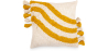 Buy Boho Bali Style Cushion - Cover and Filling Included - Karie Yellow 60211 - in the UK
