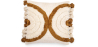 Buy Boho Bali Style Cushion - Cover and Filling Included - Edwyna Yellow 60212 - in the UK