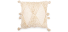 Buy Boho Bali Style Cushion - Cover and Filling Included -  Leano White 60216 - in the UK