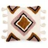 Buy Square Cotton Cushion in Boho Bali Style, cover + filling - Aurelia Multicolour 60221