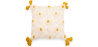 Buy Boho Bali Style Cushion - Cover and Filling Included - Isla Yellow 60222 - in the UK