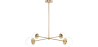 Buy Gold Ceiling Lamp - Design Pendant Lamp - 4 arms - Luba Gold 60234 - in the UK