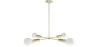 Gold Ceiling Lamp - Design Pendant Lamp - 4 arms - Retan image 9