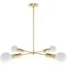 Buy Modern pendant chandelier, brass - Retan Gold 60237