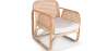 Buy Rattan Lounge Chair - Design Chair - Boho Bali - Qawa White 60300 - in the UK