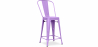 Buy Bar Stool with Backrest - Industrial Design - 60cm - Stylix Light Purple 58410 - in the UK