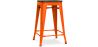 Buy Bar Stool - Industrial Design - Wood & Steel - 60cm -Stylix Orange 99958354 home delivery
