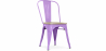 Buy Dining Chair - Industrial Design - Wood and Steel - Stylix Light Purple 59707 - in the UK