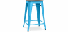 Buy Bar Stool - Industrial Design - Wood & Steel - 60cm -Stylix Turquoise 99958354 in the United Kingdom