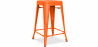 Buy Bar Stool - Industrial Design - Matte Steel - 60cm - New edition - Stylix Orange 60324 - in the UK