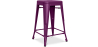 Buy Bar Stool - Industrial Design - Matte Steel - 60cm - New edition - Stylix Purple 60324 in the United Kingdom